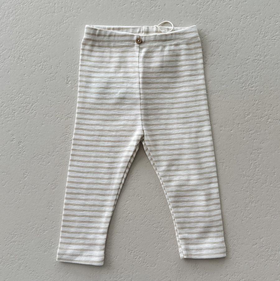 STRIPED RIB LEGGINGS - baby