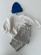 FLEECE SWEATER - BEIGE MELANGE
