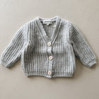 CARDIGAN WOOL - LIGHT GREY