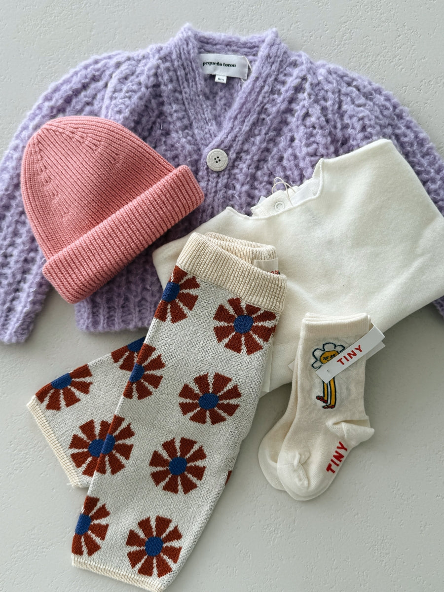 CARDIGAN WOOL - LILAC