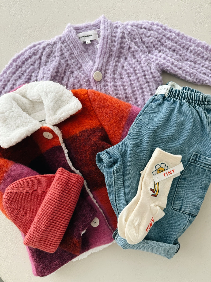 CARDIGAN WOOL - LILAC