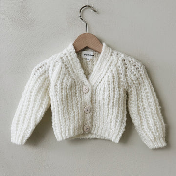 CARDIGAN ECRU - 4y