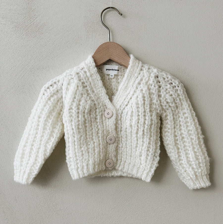 CARDIGAN ECRU - 1m up to 4y