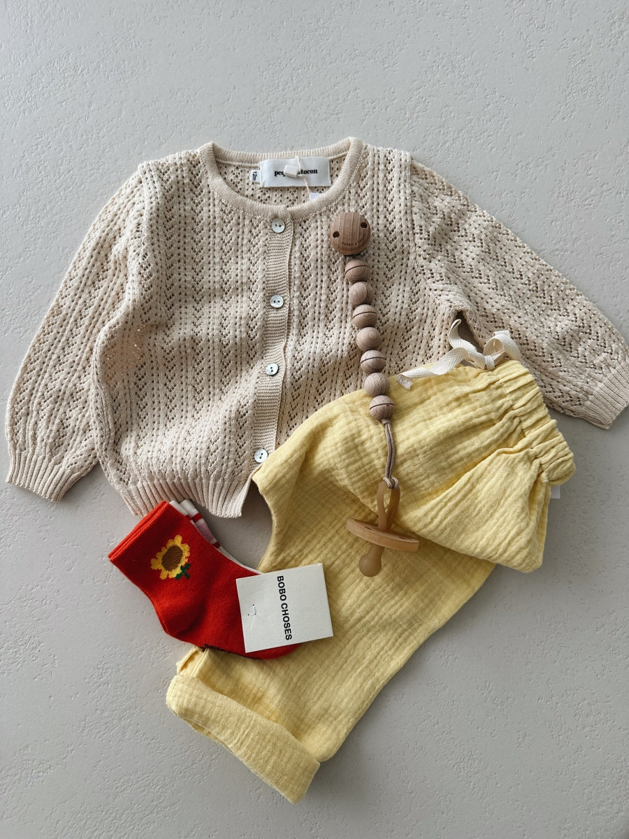 SOFT KNITTED CARDIGAN - baby