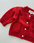 WOOL VEST - RED