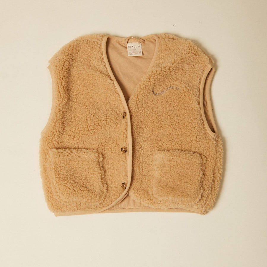 BORG GILET SAND - last ones 3&4y