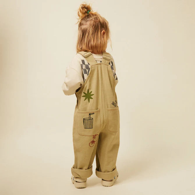 PIPER EMBROIDERY DUNGAREE - 6m up to 4y