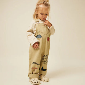 PIPER EMBROIDERY DUNGAREE - 6m up to 4y