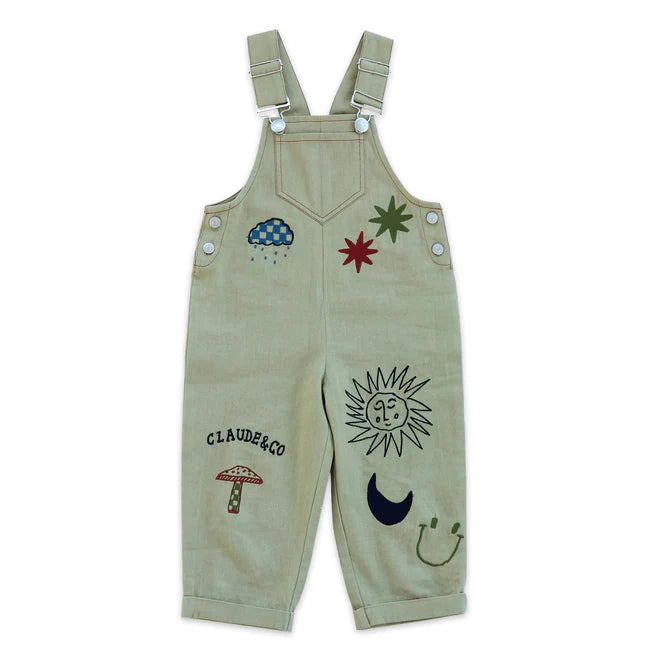 PIPER EMBROIDERY DUNGAREE - 6m up to 4y