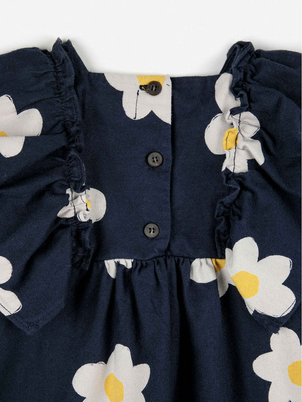 BABY BIG FLOWER RUFFLE WOVEN DRESS 6m