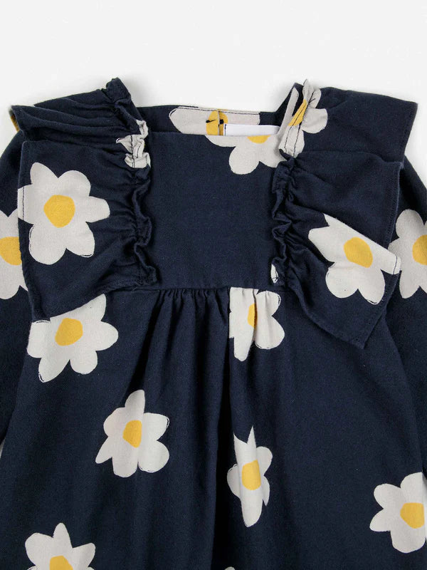 BABY BIG FLOWER RUFFLE WOVEN DRESS 6m