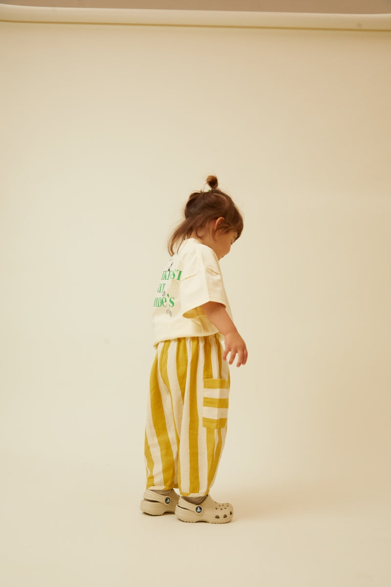 Emerson Stripe Lemon Trouser