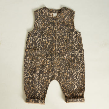 Leopard Print Sleeveless Overall