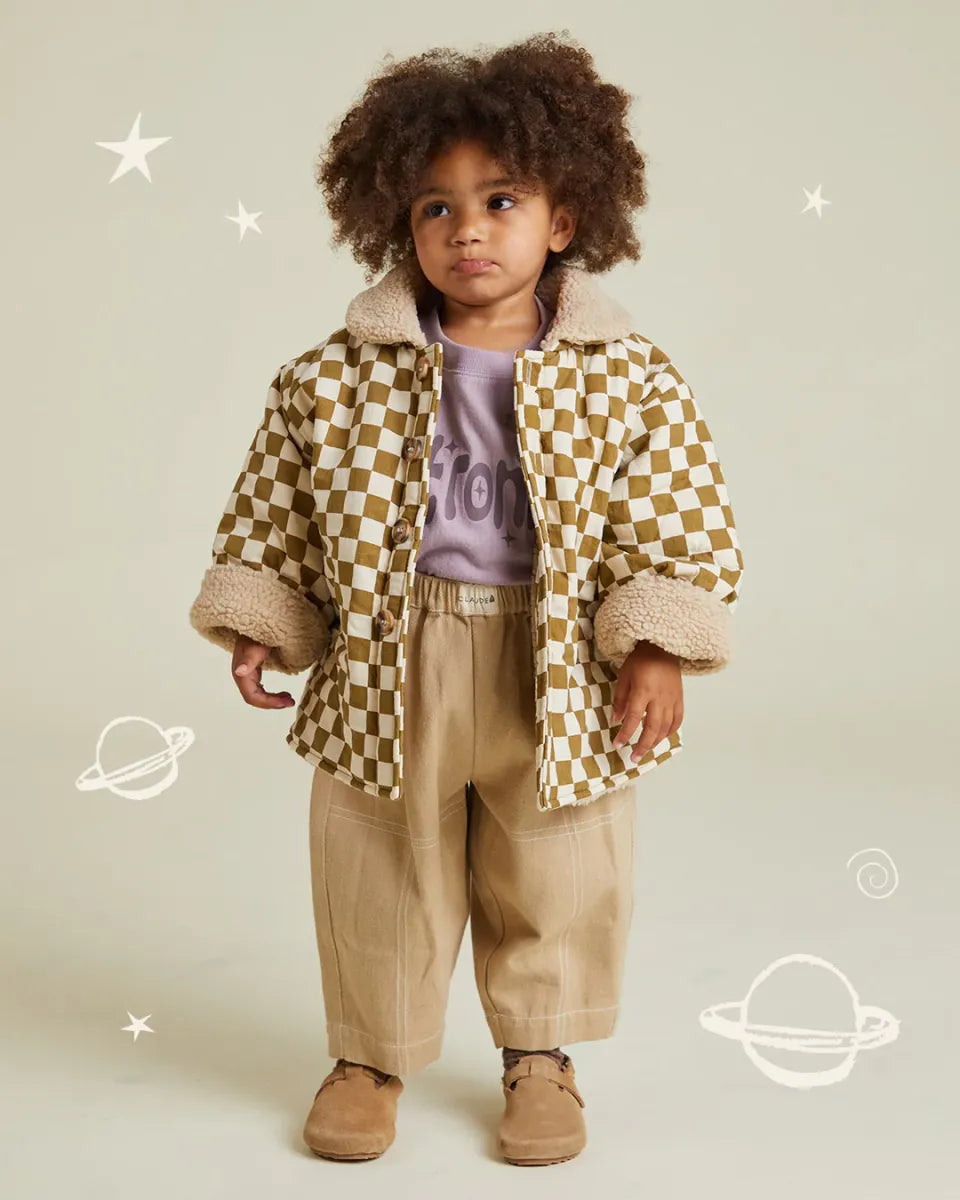 Emery Coco Checkerboard Coat