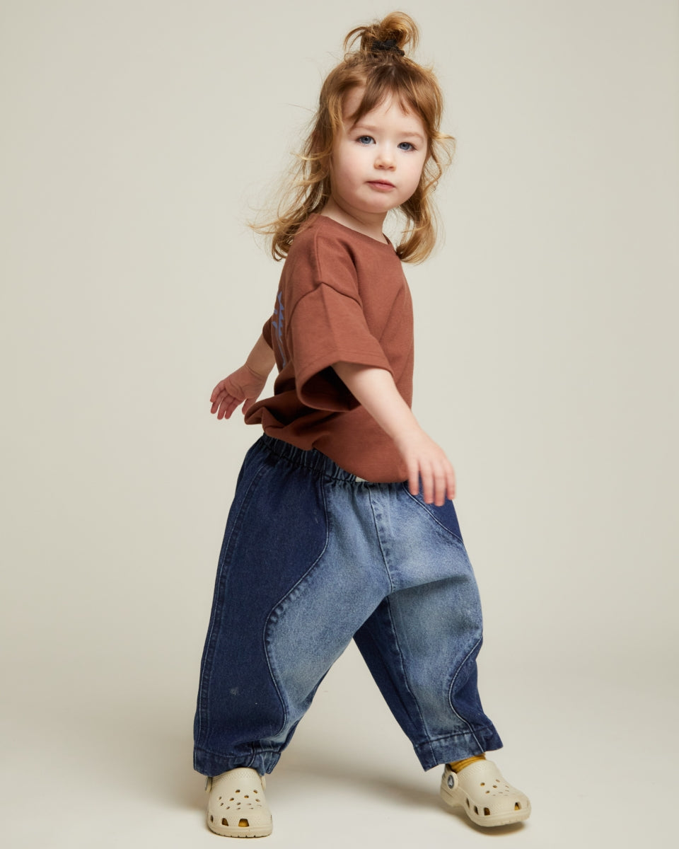 Wave Denim Trouser