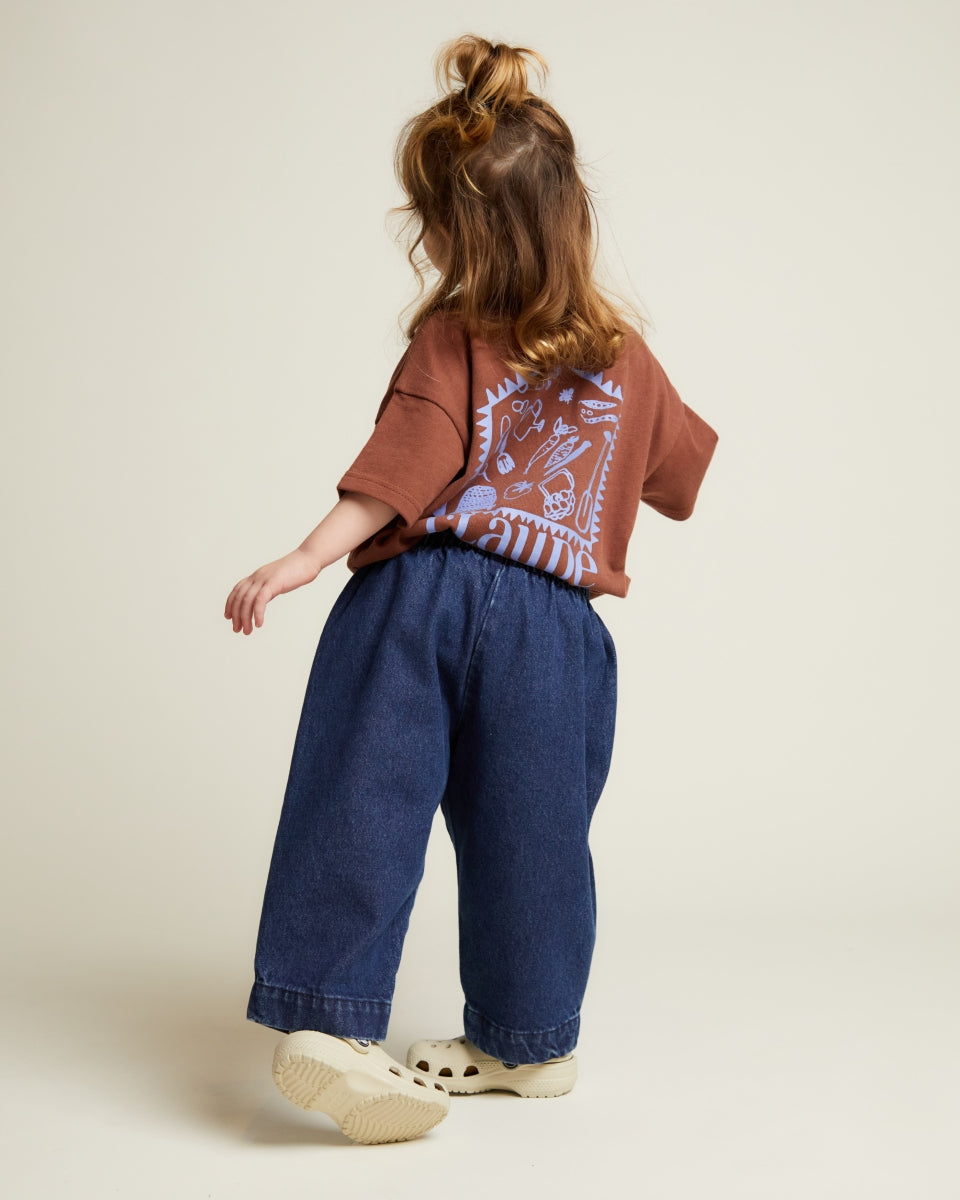 Wave Denim Trouser