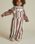 Blythe Choc Stripe Dungaree