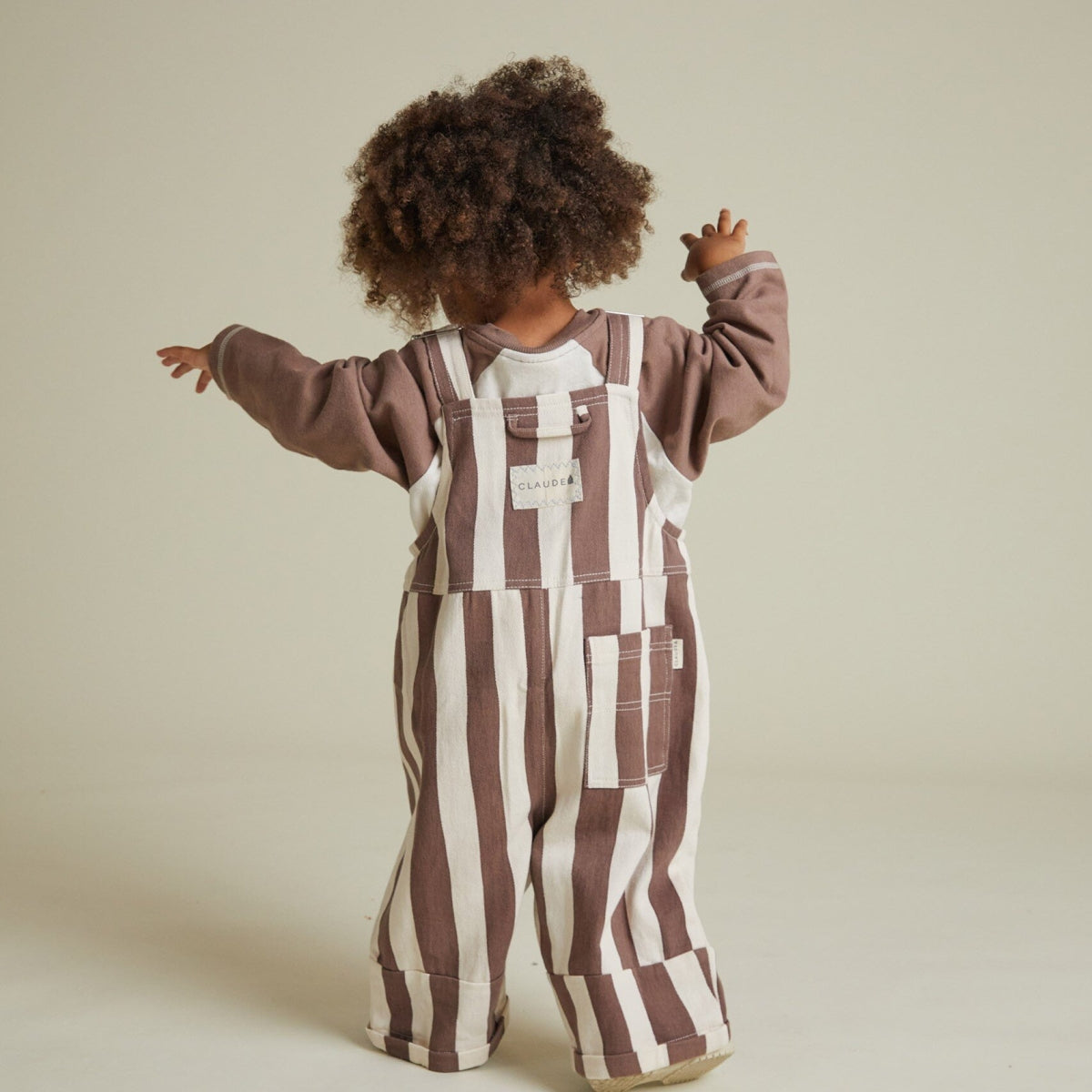 Blythe Choc Stripe Dungaree