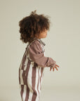 Blythe Choc Stripe Dungaree