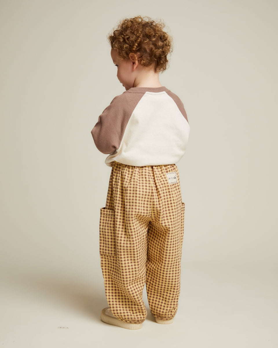 Emerson Ochre Gingham Trouser