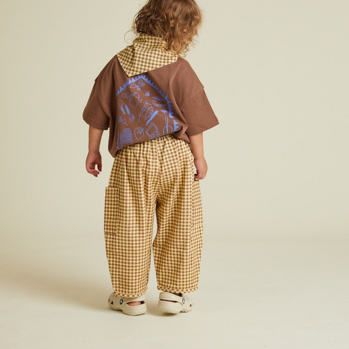 Emerson Ochre Gingham Trouser