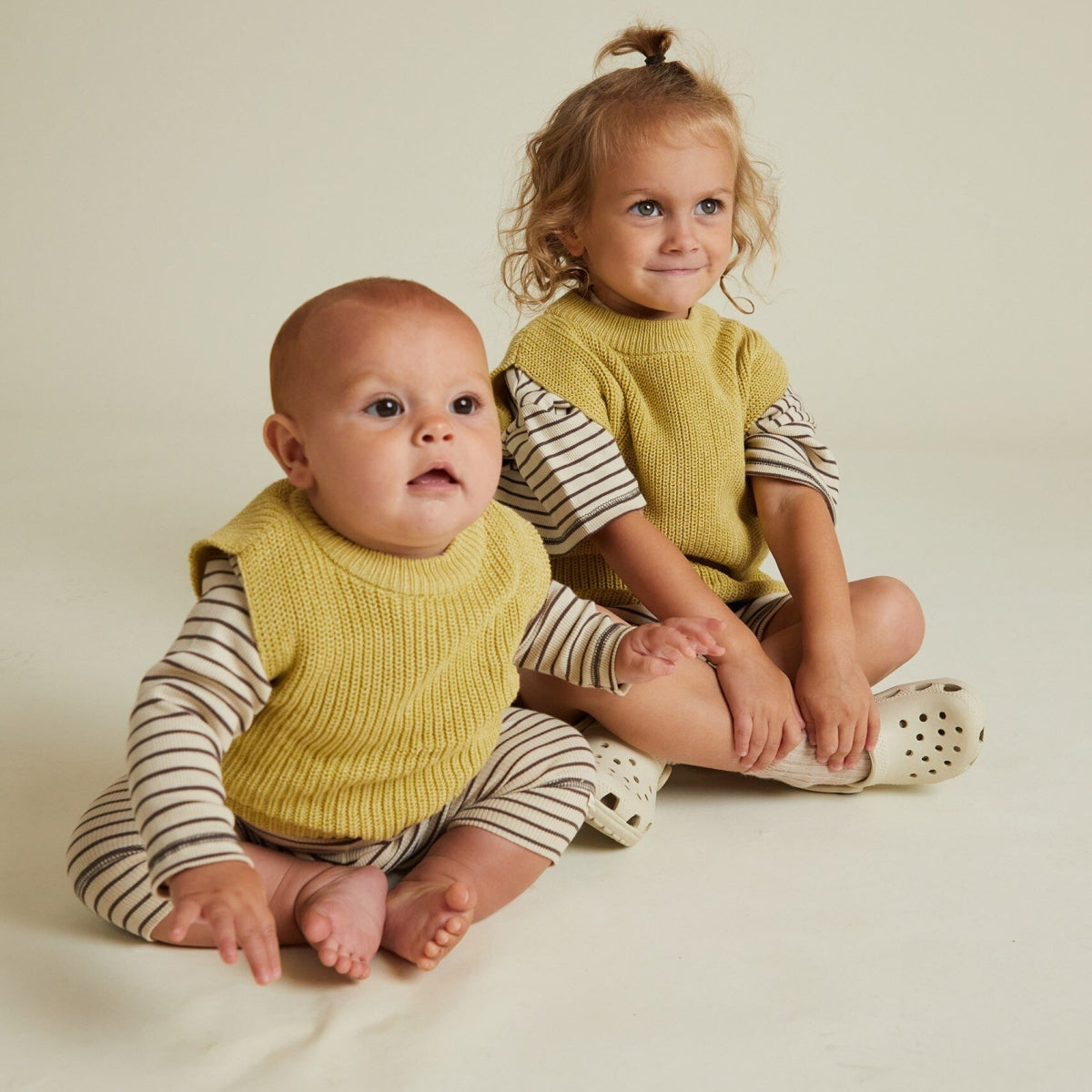 Noa Mustard Knit Vest