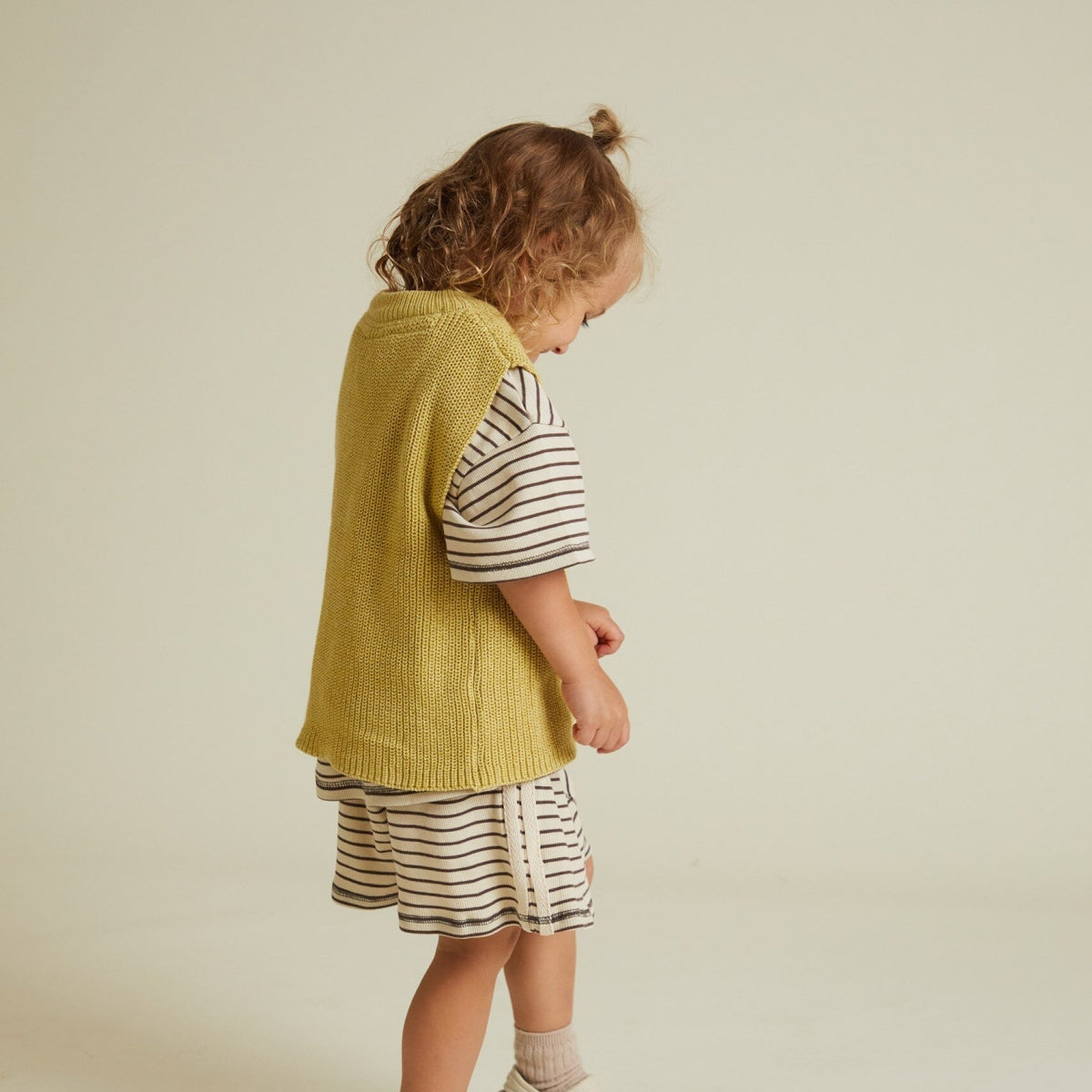 Noa Mustard Knit Vest