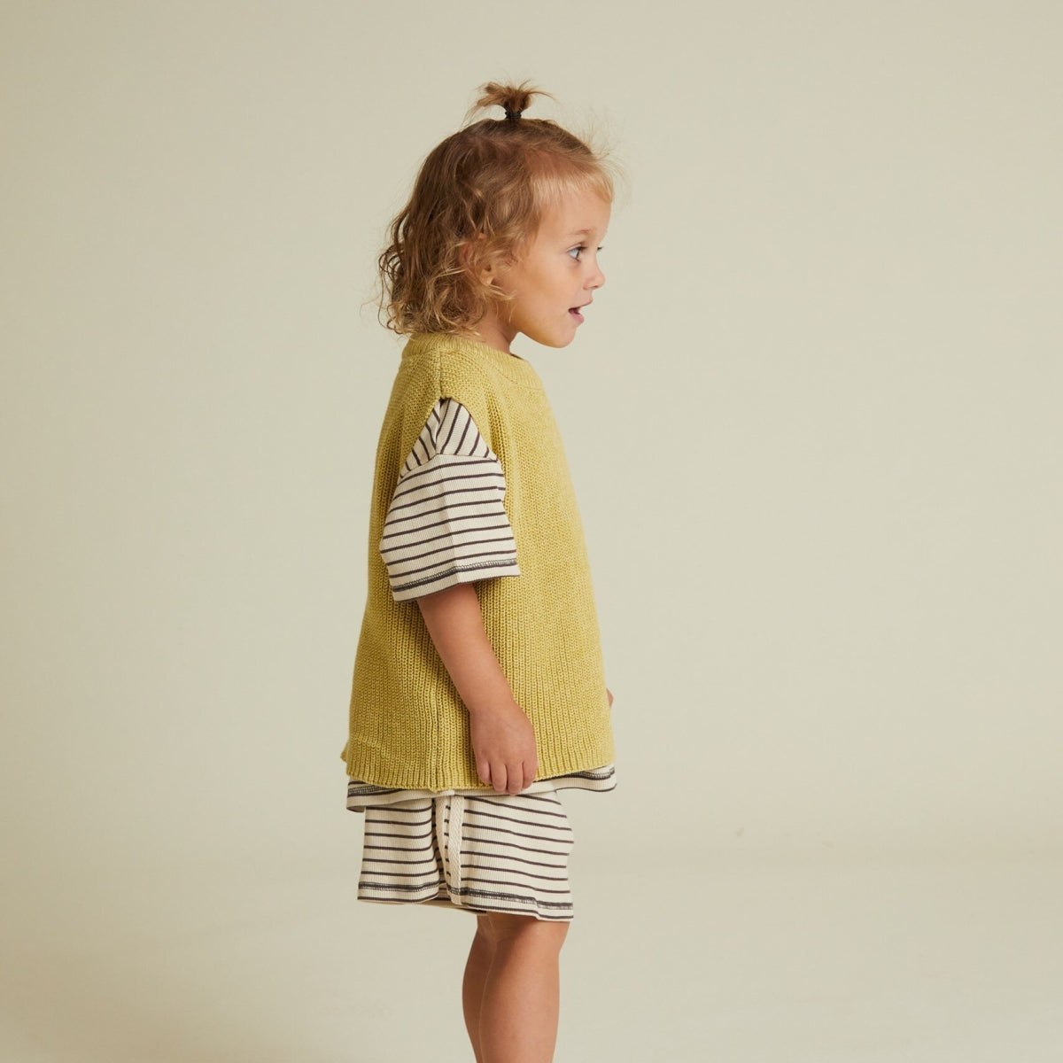 Noa Mustard Knit Vest