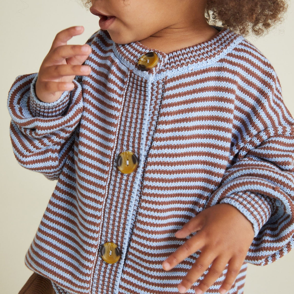 Emil Coco Sky Stripe Cardigan