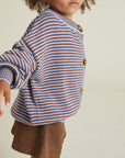 Emil Coco Sky Stripe Cardigan