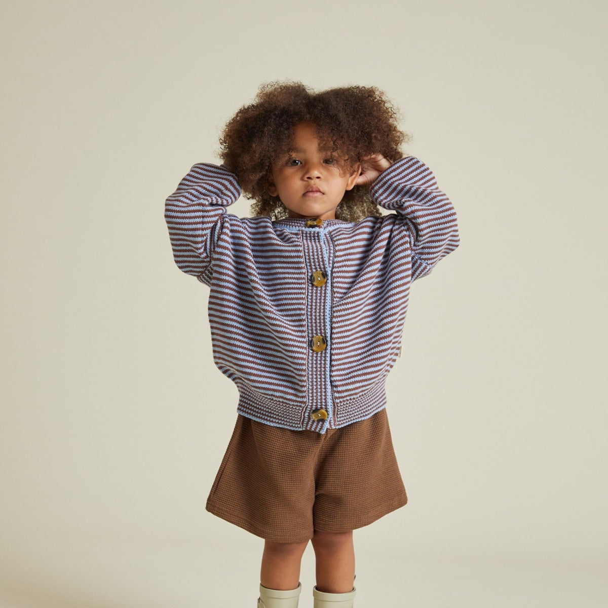 Emil Coco Sky Stripe Cardigan