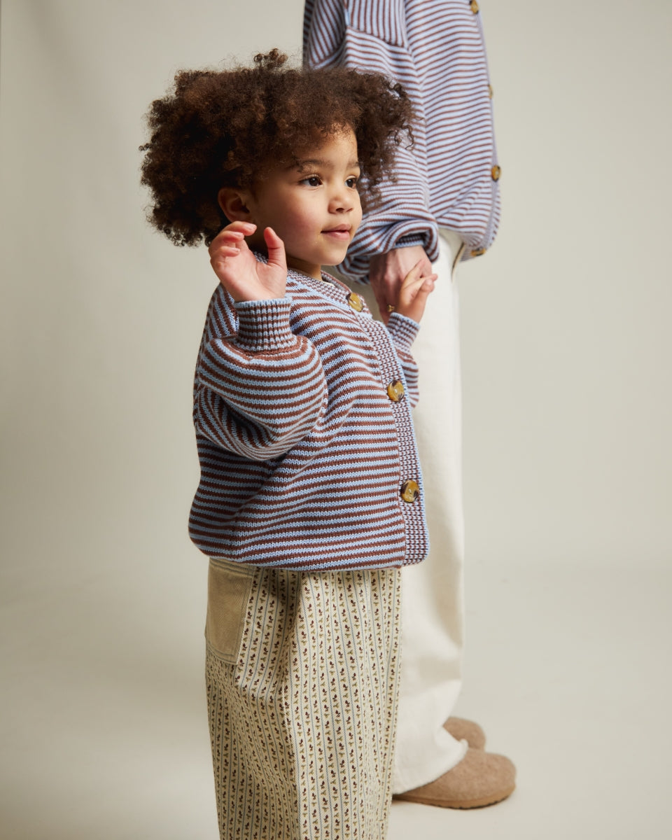 Emil Coco Sky Stripe Cardigan