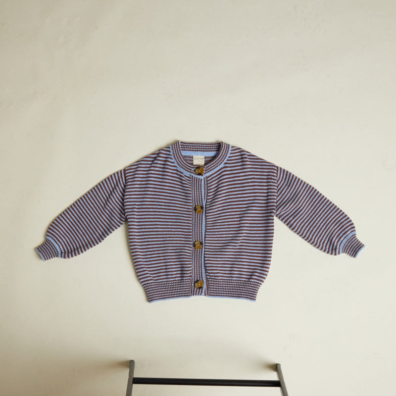 Emil Coco Sky Stripe Cardigan