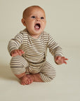 Milking It Coco Stripe Legging - BABY