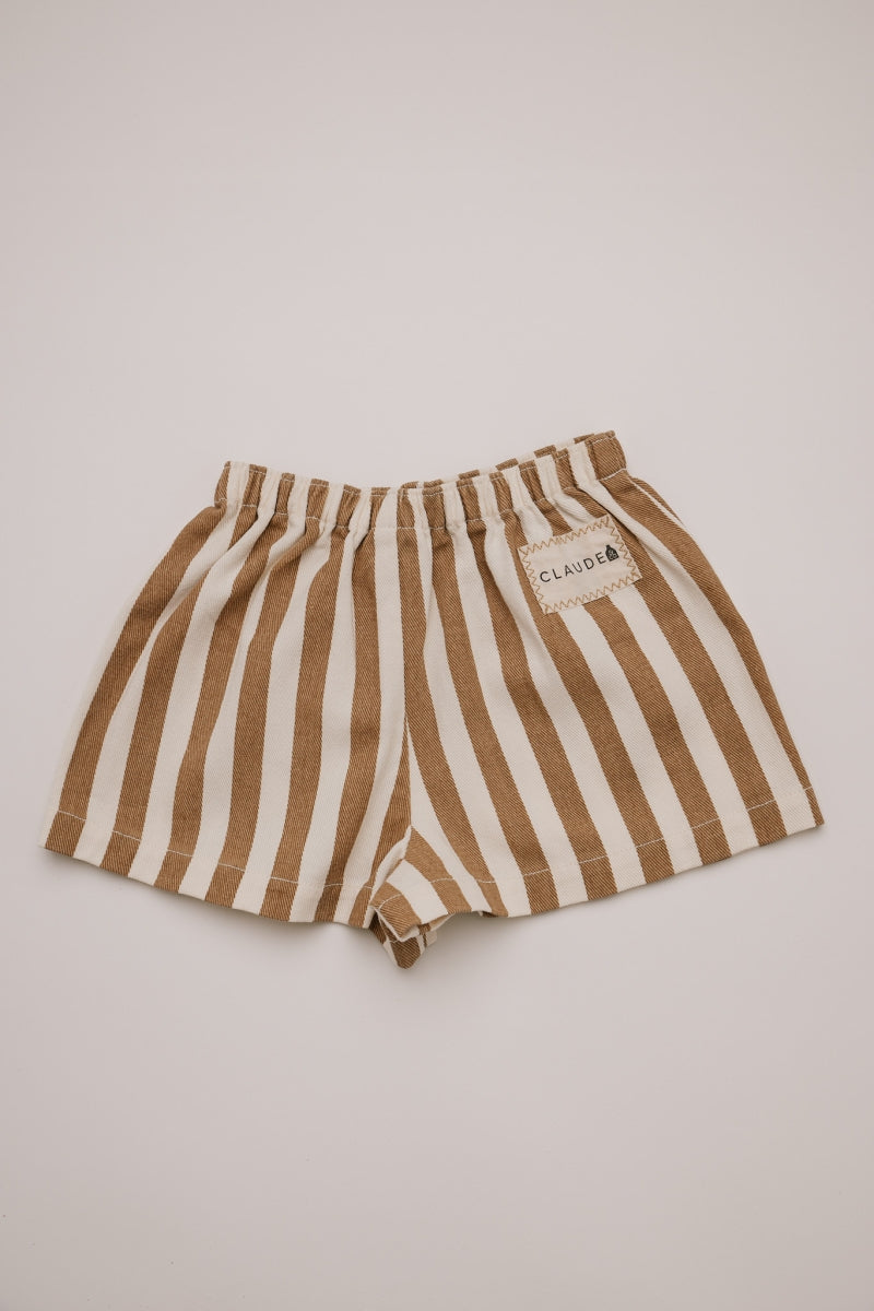 Harper Hazelnut Stripe Short