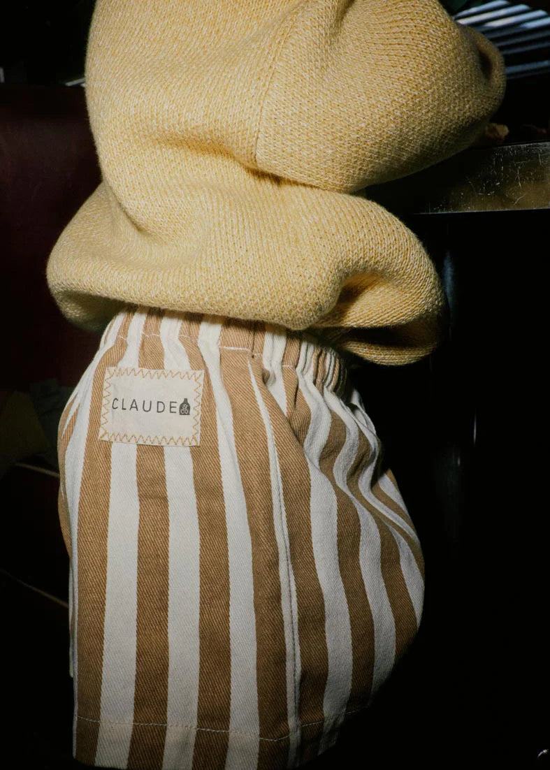 Harper Hazelnut Stripe Short