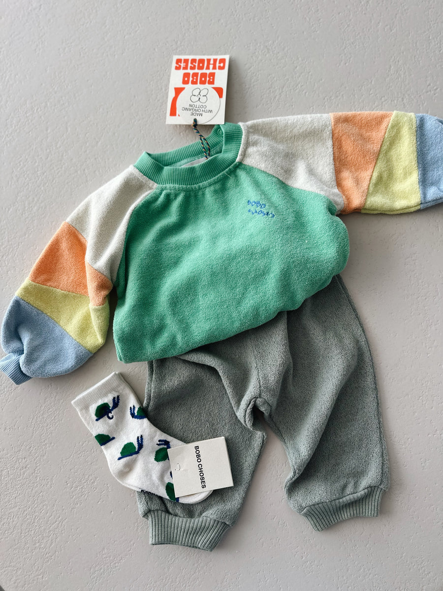 JERSEY LEGGINGS GREEN - baby