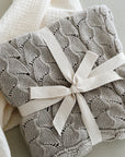 CHIFFONETTE KNITTED BLANKET - Pistachio Shell