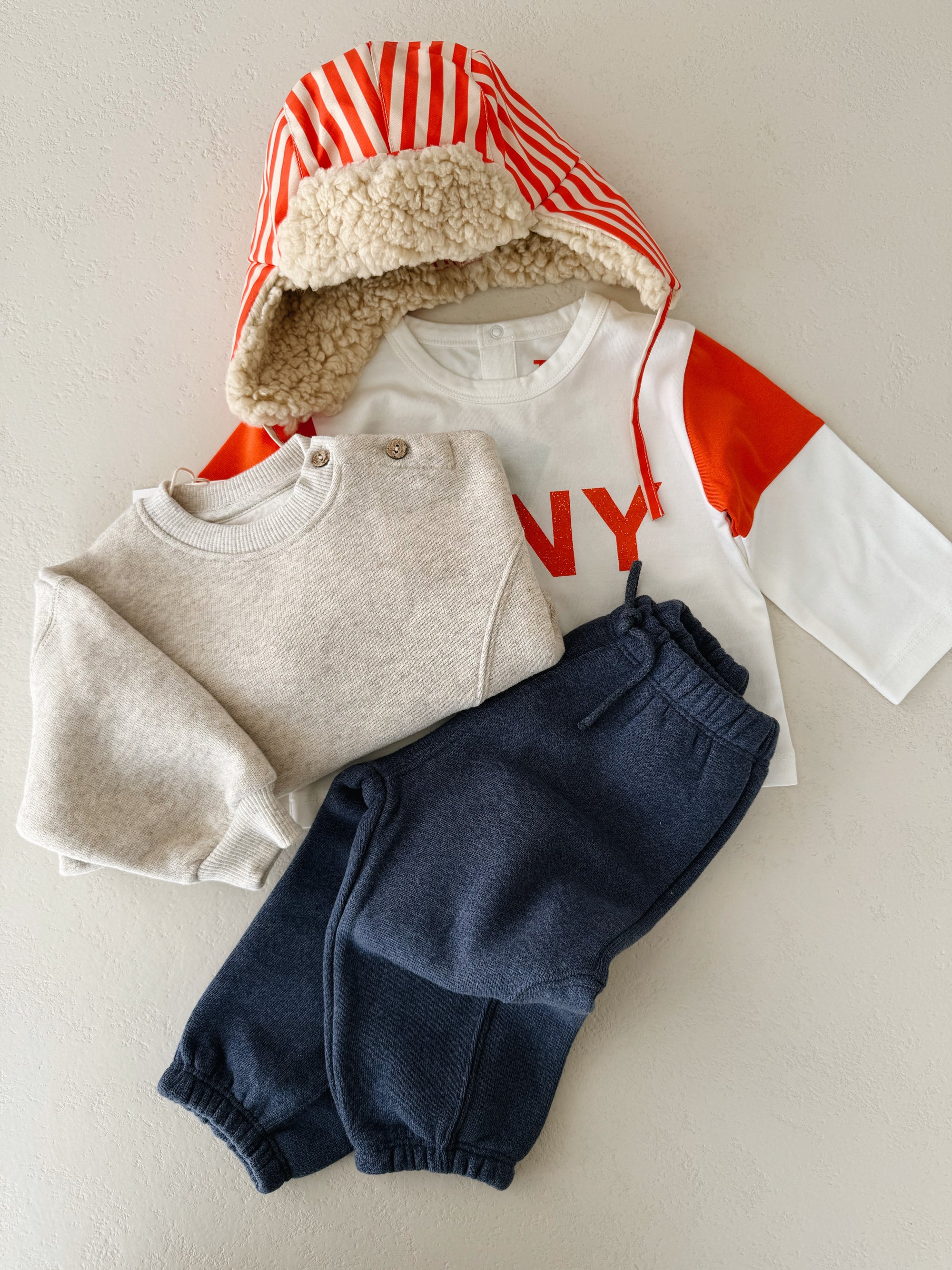 FLEECE TROUSERS BABY - DARK BLUE