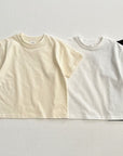 Short Sleeve Layered Tee ivory - baby & kids
