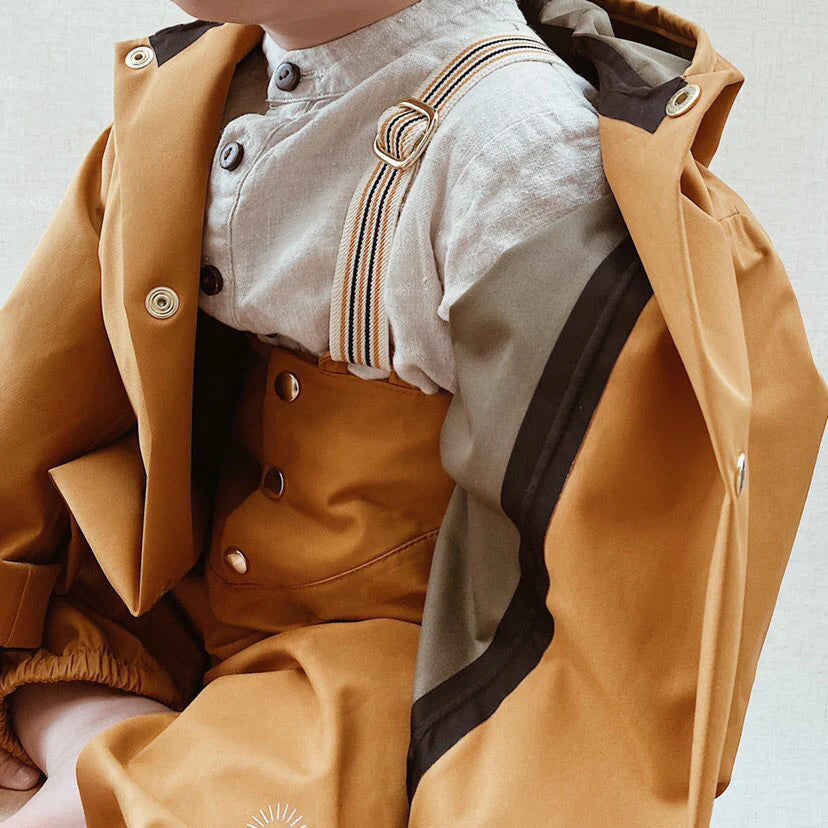 DUGAREE RAIN PANTS - laurel