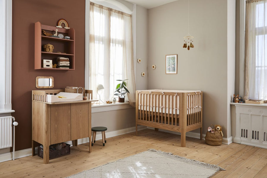 NOVA Babybed - Oak - 120x70 cm