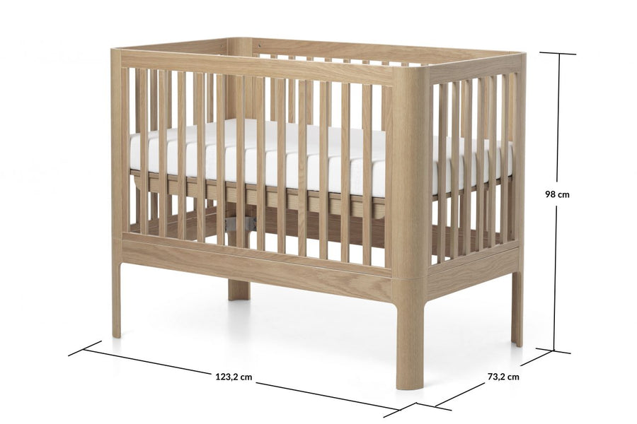 NOVA Babybed - Oak - 120x70 cm