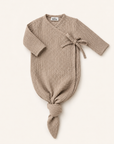 BABY KIMONO GOWN - CAPPUCCINO