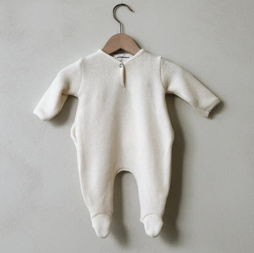 SUPER SOFT ONE PIECE FOOTIE - ECRU