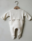 SUPER SOFT ONE PIECE FOOTIE - ECRU