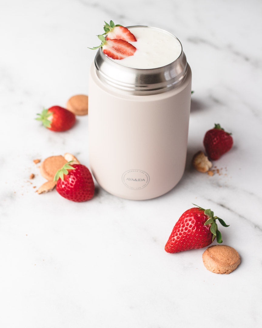 FOOD&#39;IE - Thermos voor Baby’s &amp; Volwassenen - Cream Beige