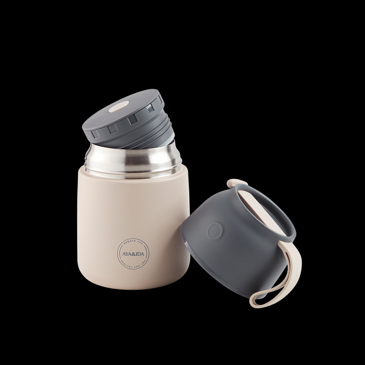 FOOD&#39;IE - Thermos voor Baby’s &amp; Volwassenen - Cream Beige
