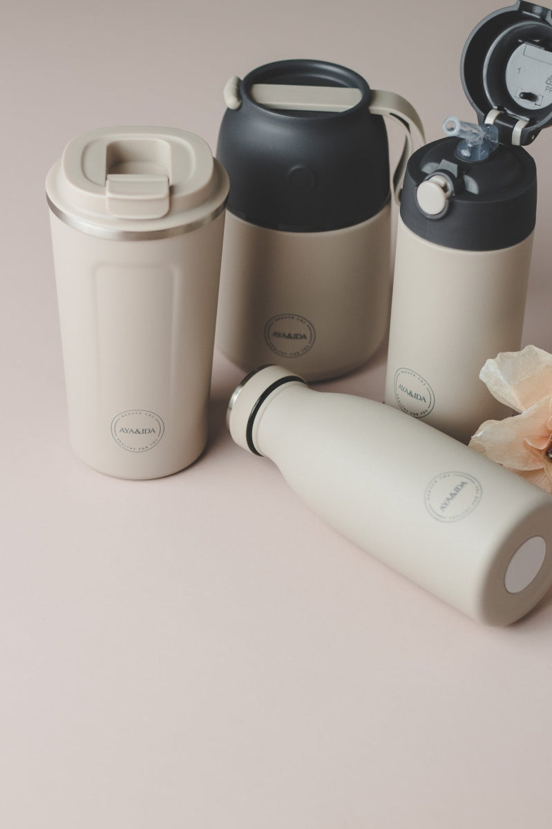 FOOD&#39;IE - Thermos voor Baby’s &amp; Volwassenen - Cream Beige