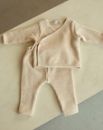 VELVET RIB BABY SET - SOFT SAND